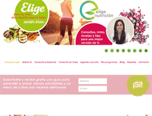 Tablet Screenshot of eligenutricion.com